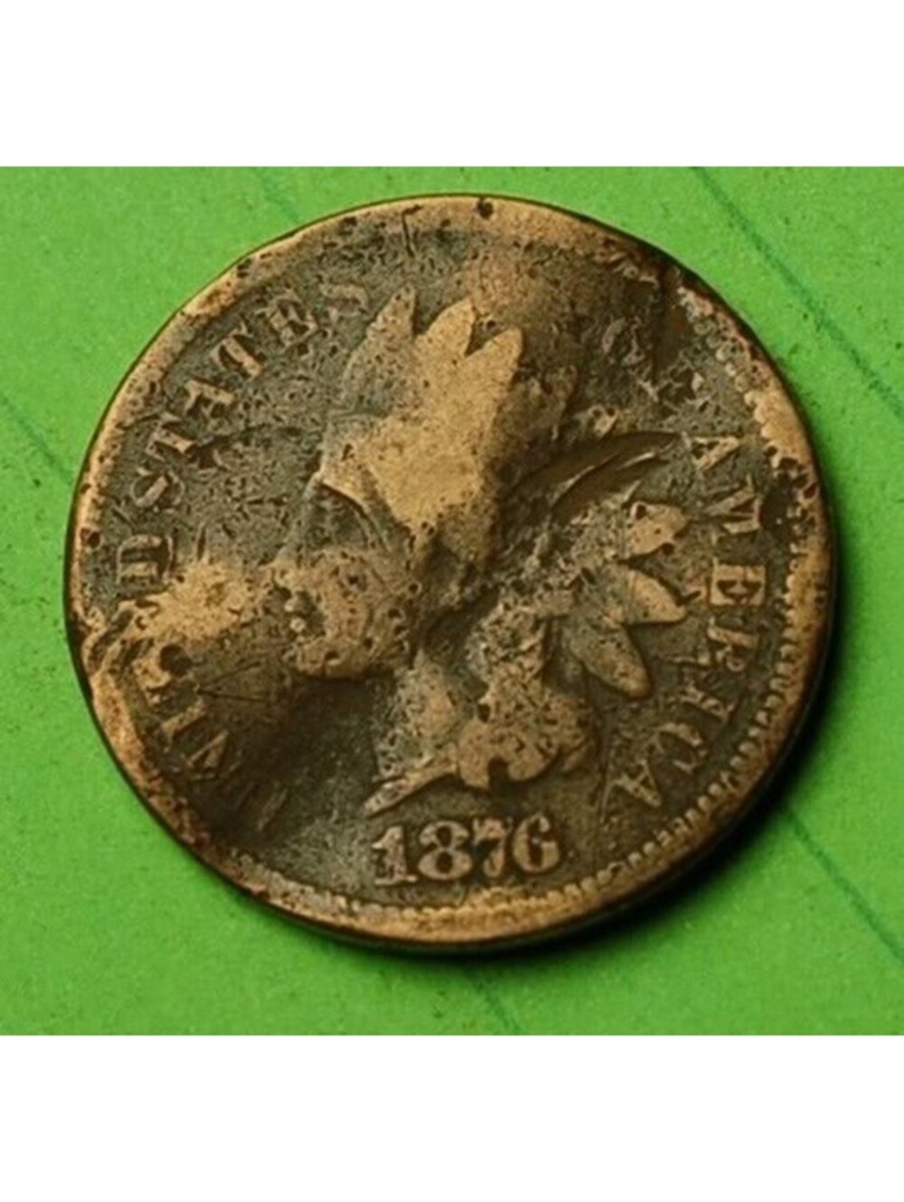 X42 1876 Indian Head Cent Penny 1c - Check Out Our eBay Store - old coin money